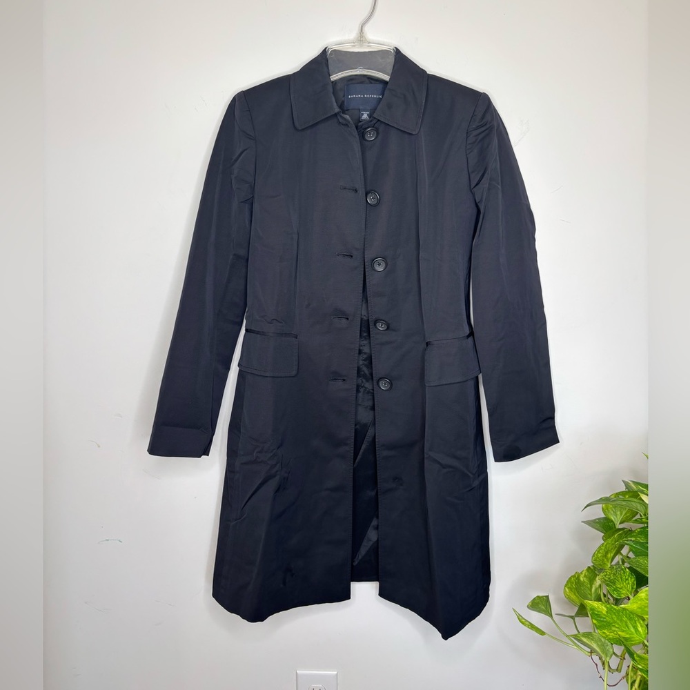 Banana Republic Black Trench Coat
